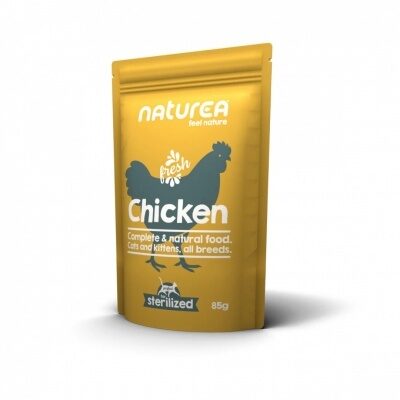 Konservi kaķiem NATUREA ar vistas gaļu 85g